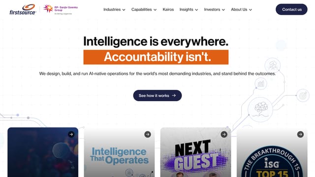 Firstsource homepage