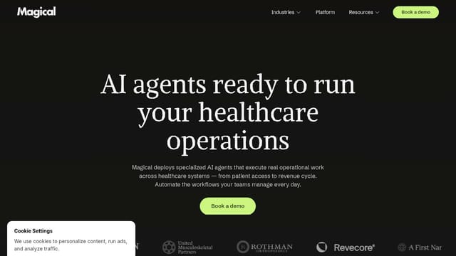 Magical homepage
