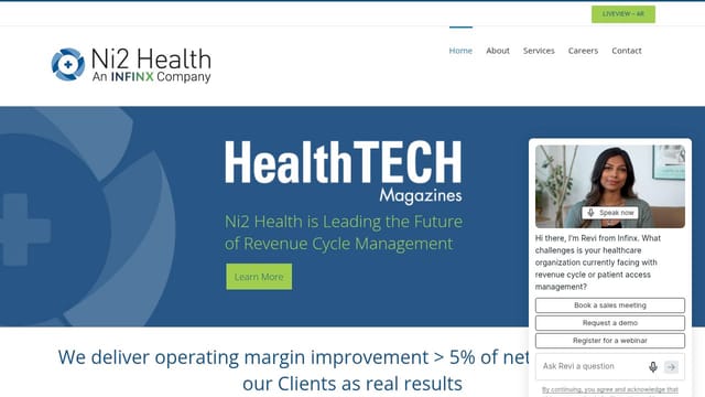 Ni2 Health: An Infinx Company homepage