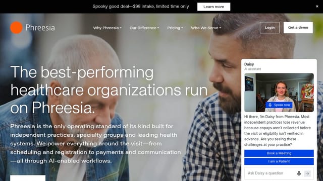 Phreesia homepage