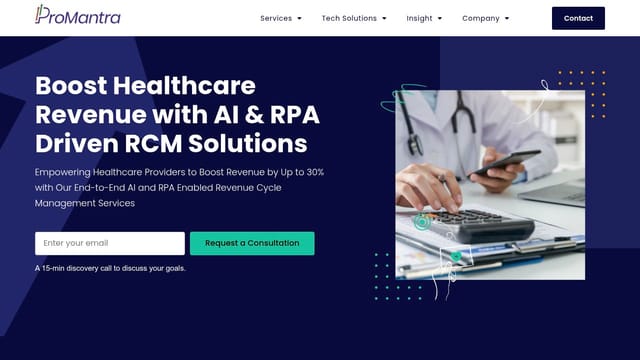 Promantra Inc homepage