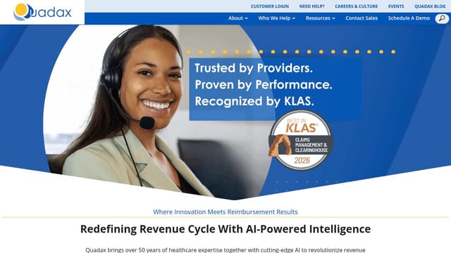 Quadax, Inc. homepage