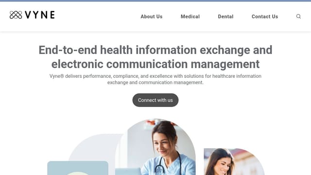 Vyne homepage