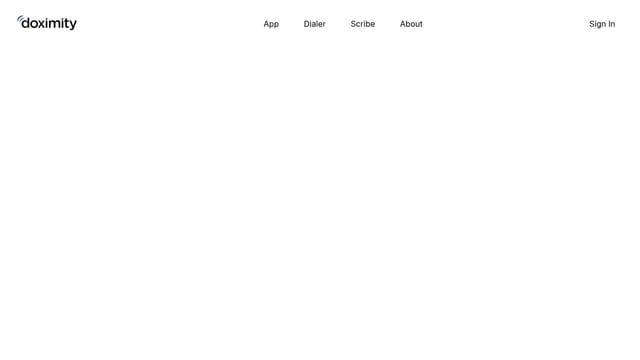 Doximity homepage