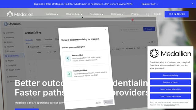 Medallion homepage