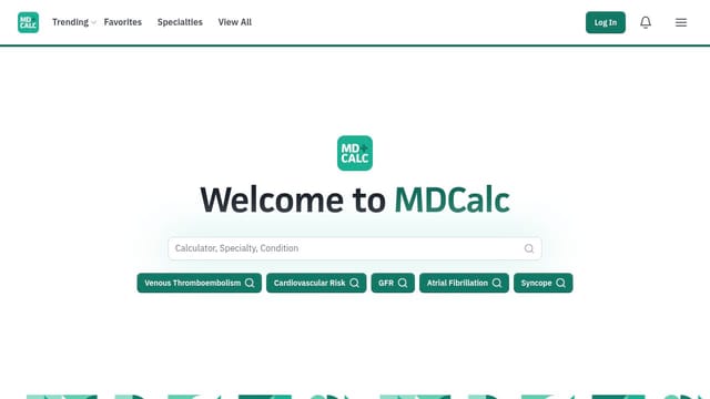 MDCalc homepage