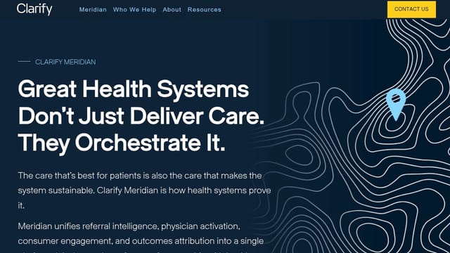 Clarify Health Solutions homepage