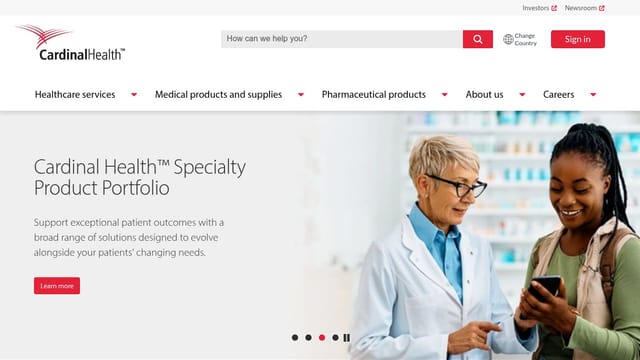 Cardinal Health homepage