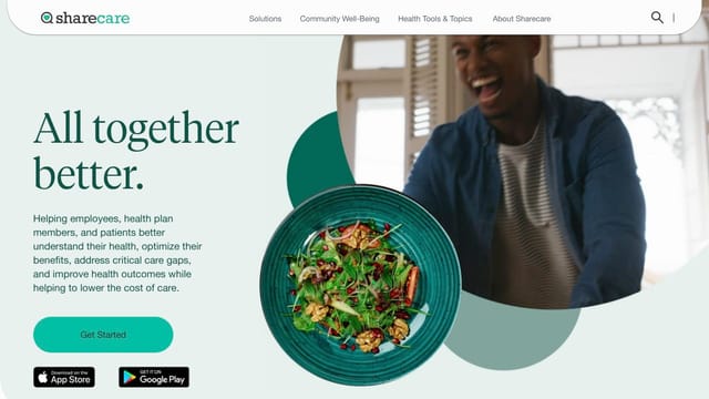 Sharecare homepage