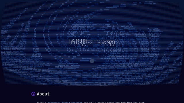 Midjourney homepage