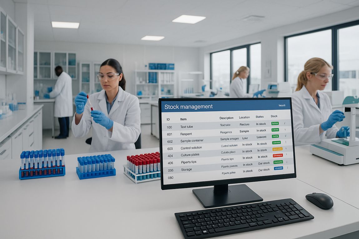 Gestão eficiente de estoque em laboratórios de análises clínicas