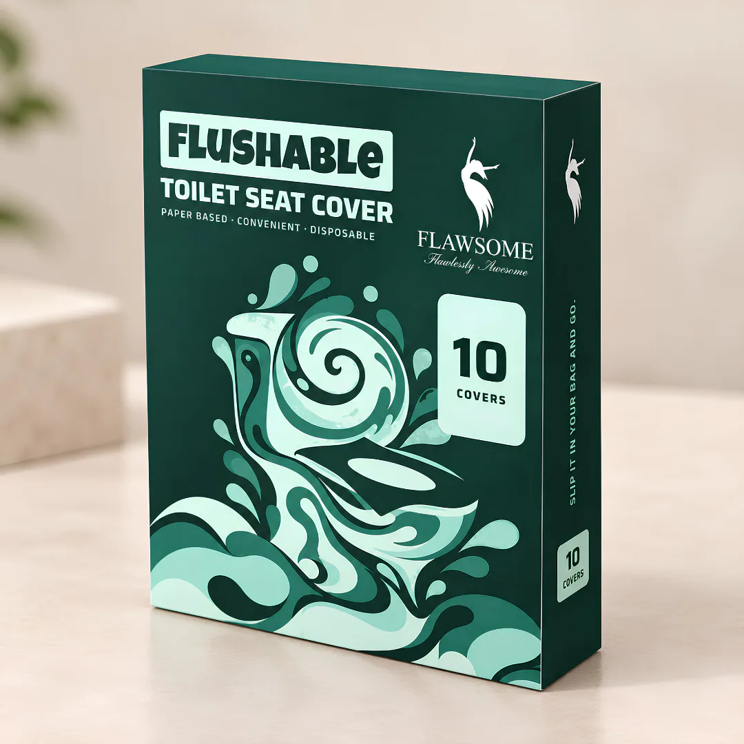 Flawsome Flushable Toilet Seat Covers Pack of 10
