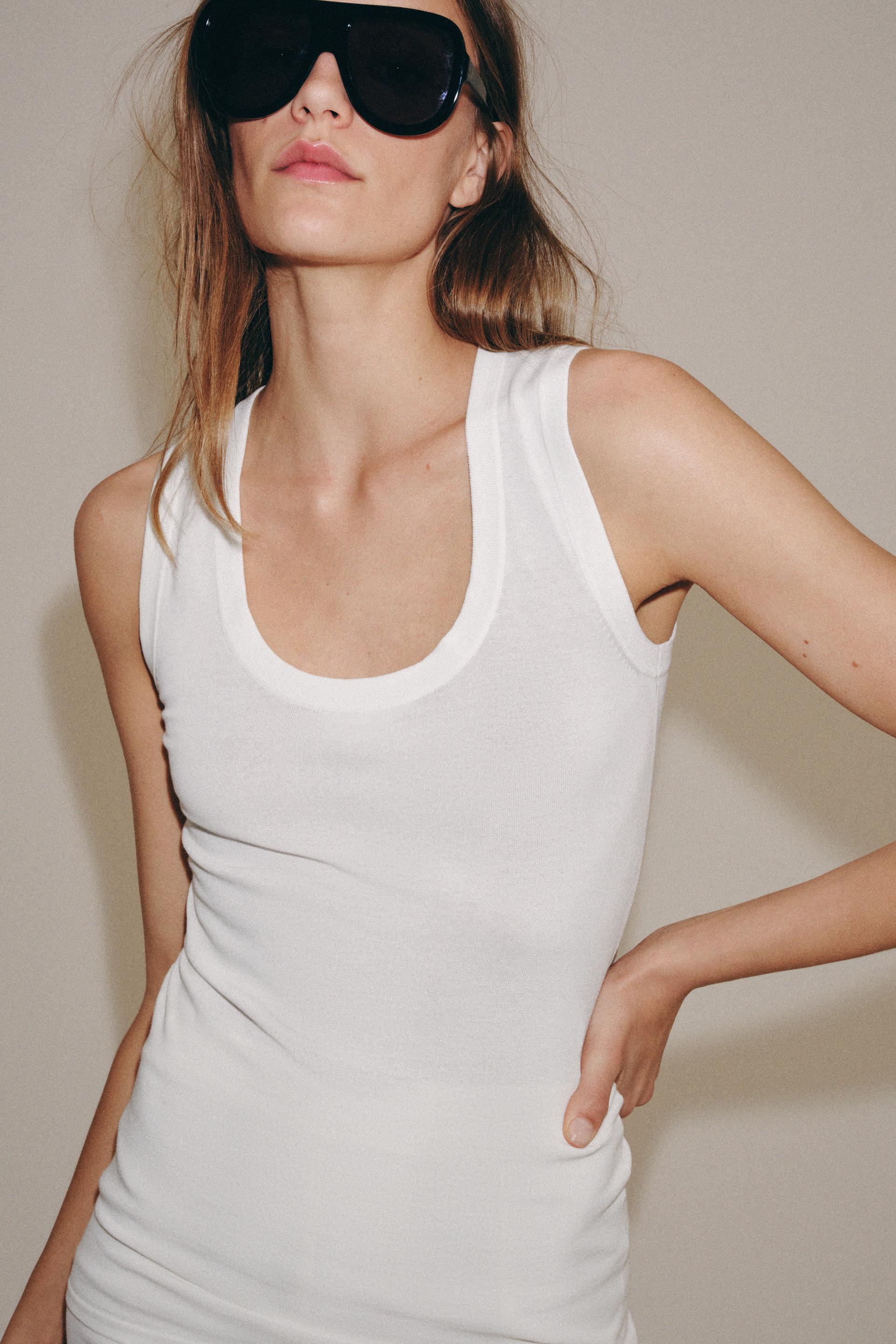 Blusa de tirante ancho
