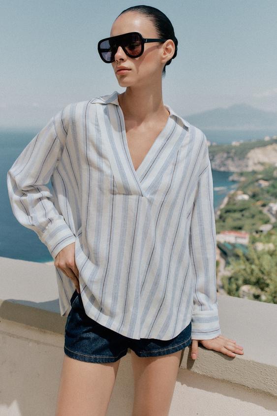 Blusa de lino