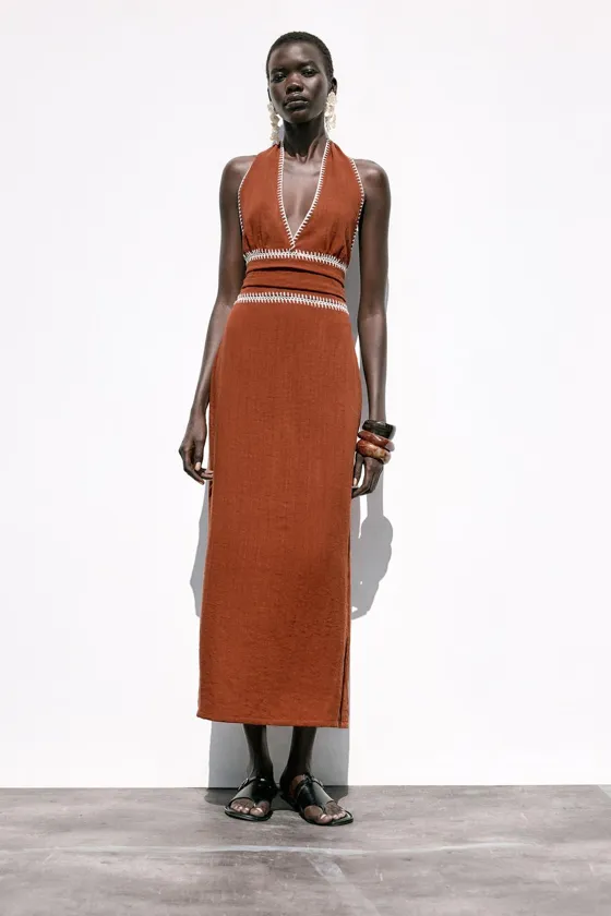 Vestido largo Zara