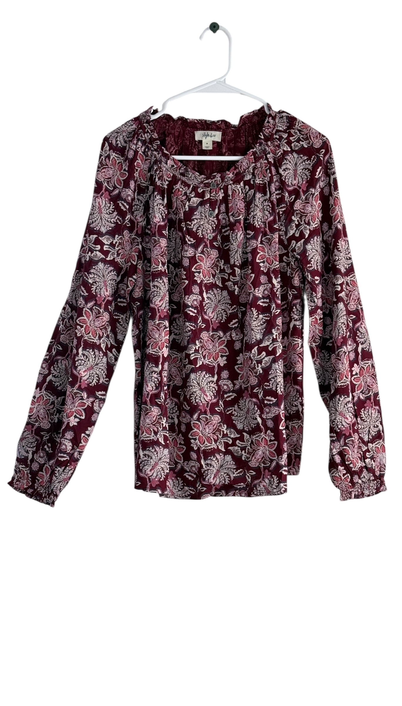 Style & Co Peasant Popover Top thumbnail 2