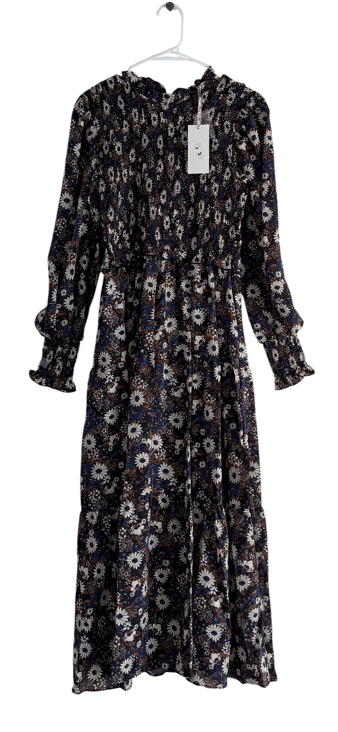 Anthropologie - By The River Long Sleeve Smocked Maxi Dress thumbnail 2