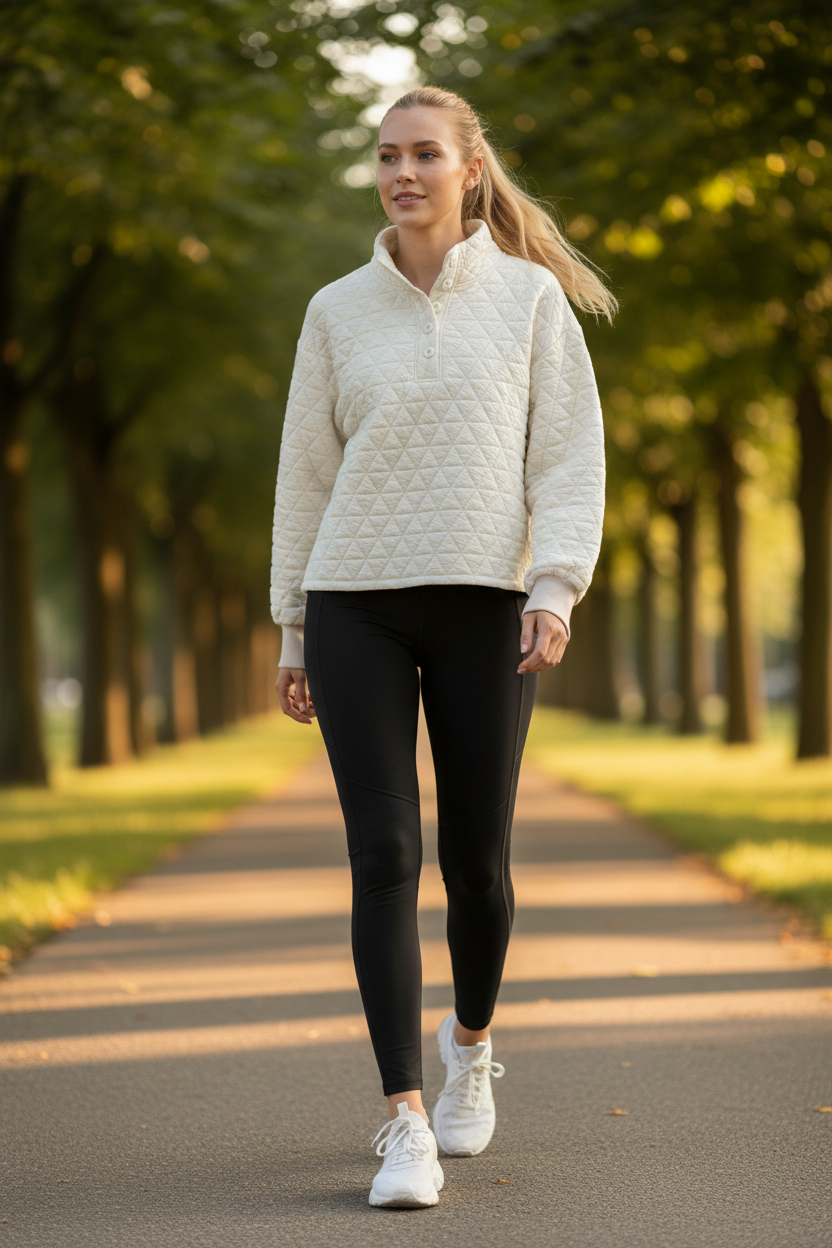 Sanctuary - Quilted Button Popover Sweatshirt thumbnail 2