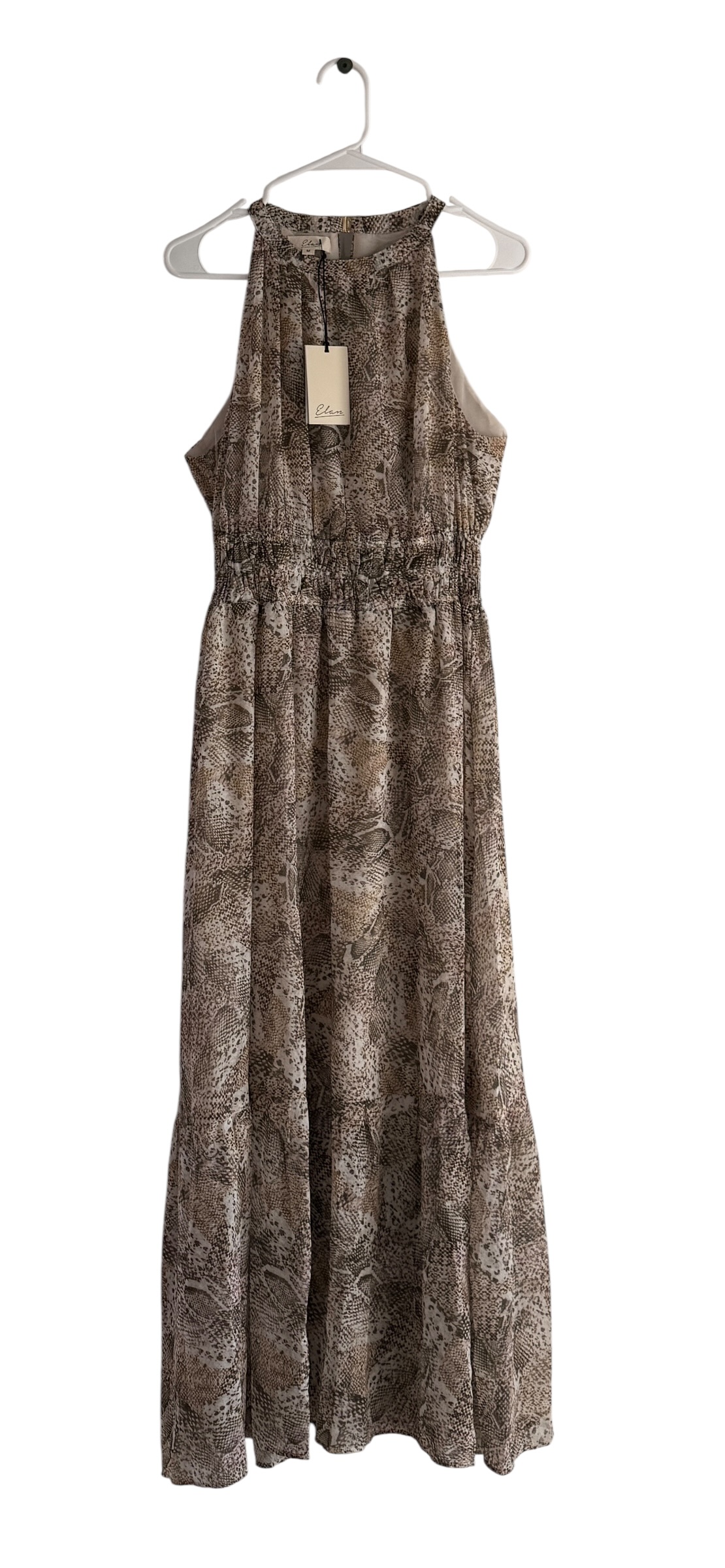Elan Sleeveless Halter Maxi Dress thumbnail 2