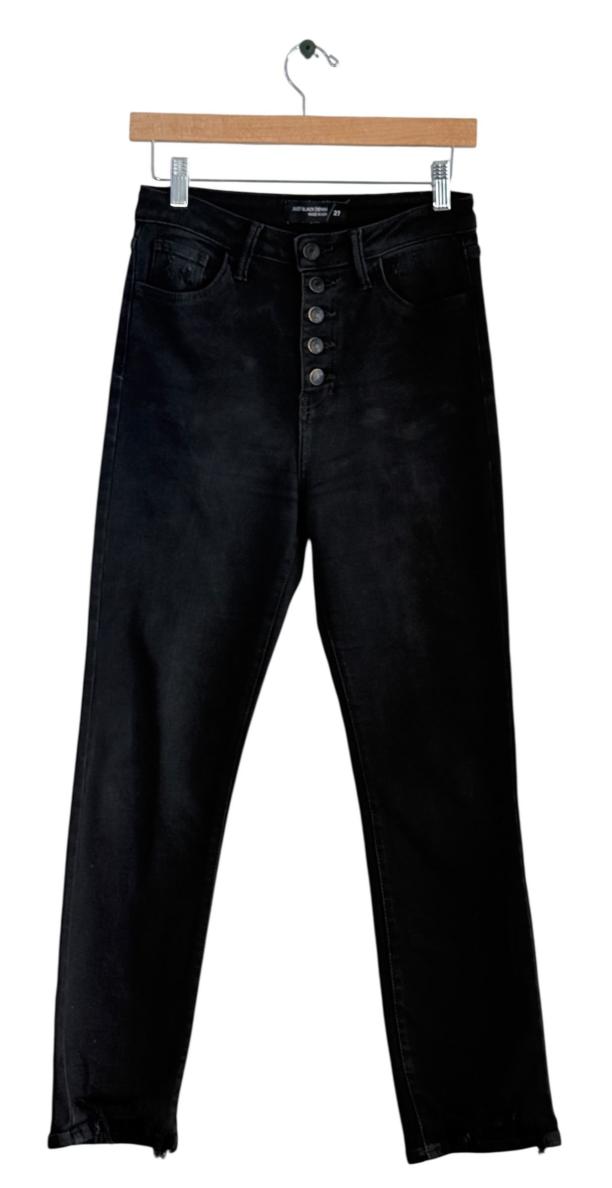 Just Black Denim High Rise Button Fly Jeans thumbnail 2