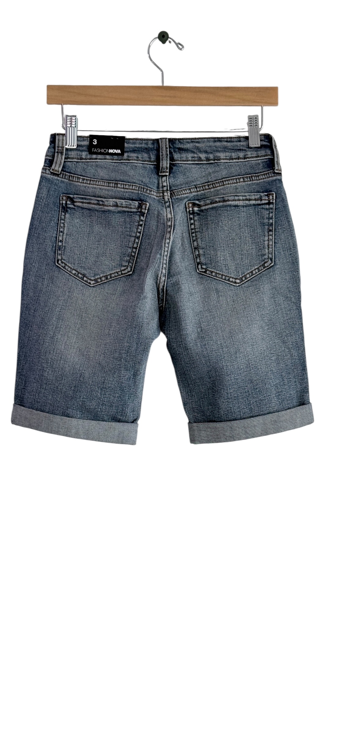 Fashion Nova - Denim Bermuda Shorts thumbnail 3