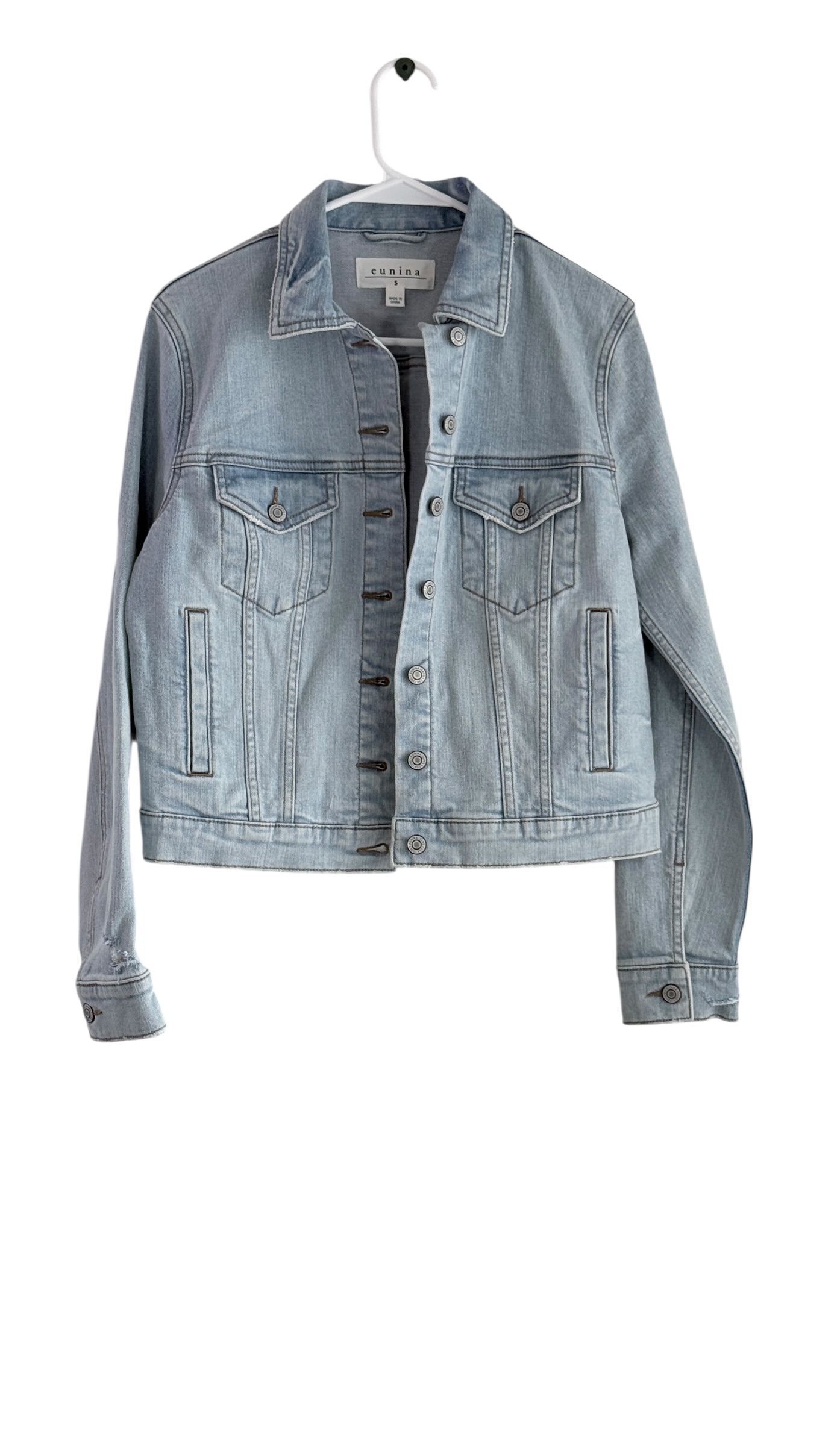 Eunina - Denim Light Wash Jean Jacket thumbnail 2