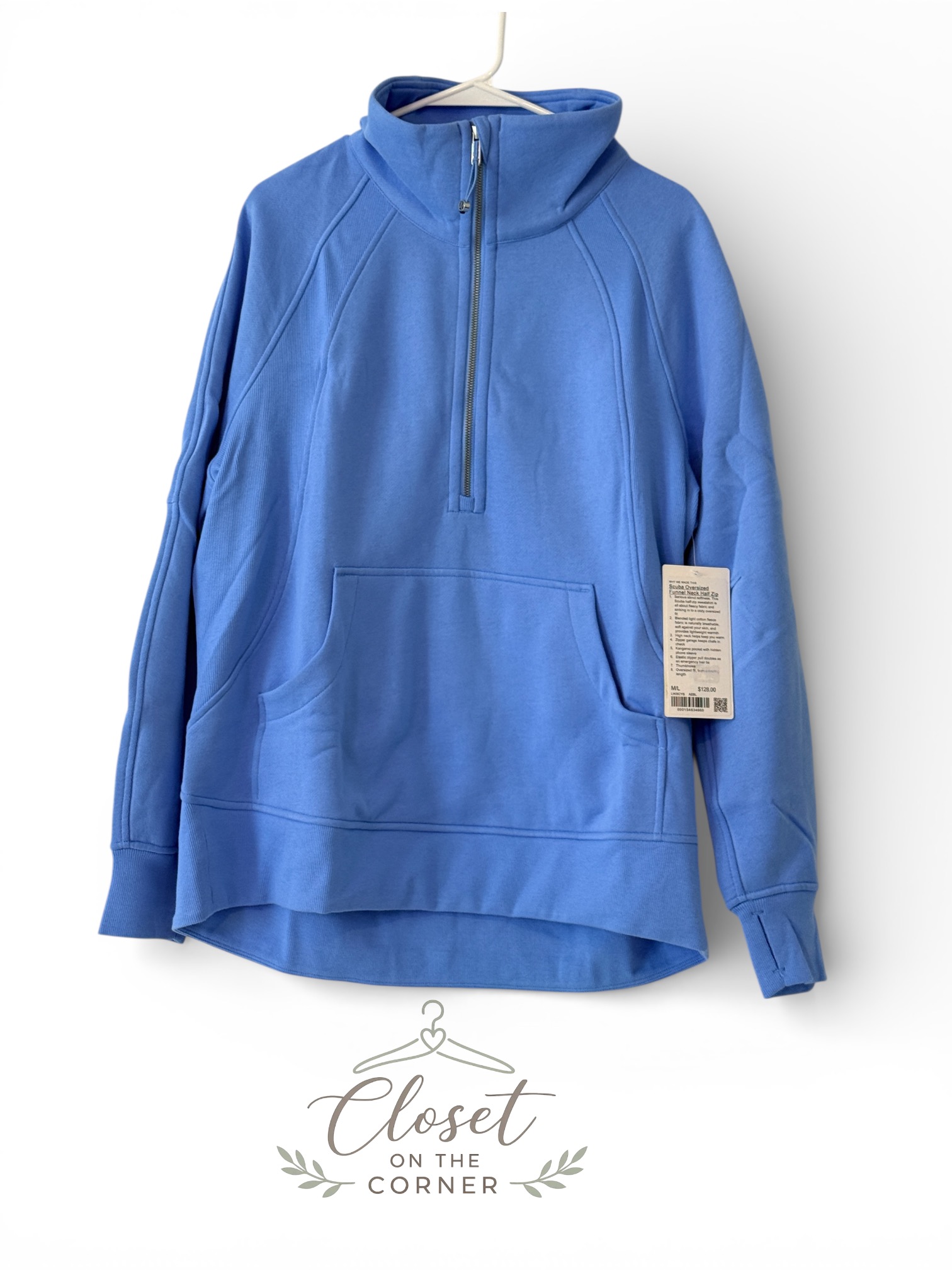 Lululemon Scuba Oversized Funnel Neck Half Zip -Long thumbnail 2
