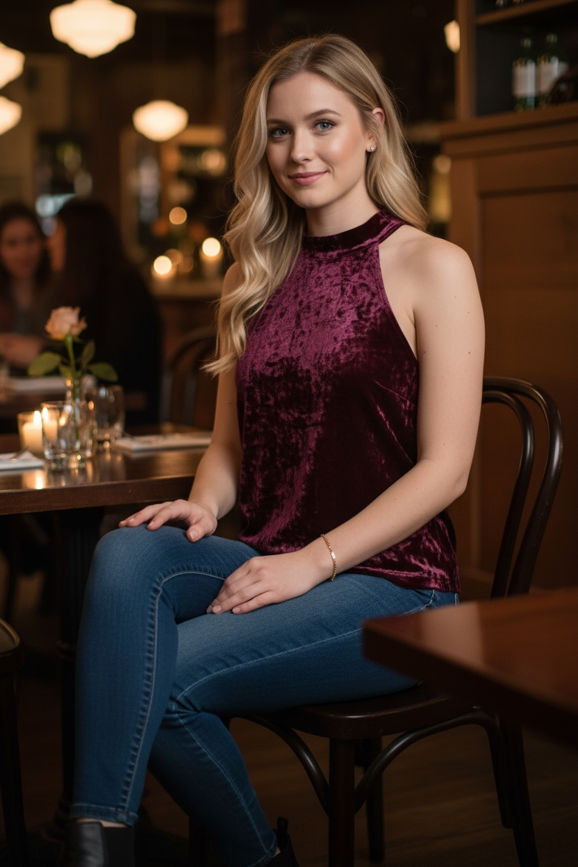 Pilcro by Anthropologie -Velvet Tank thumbnail 4