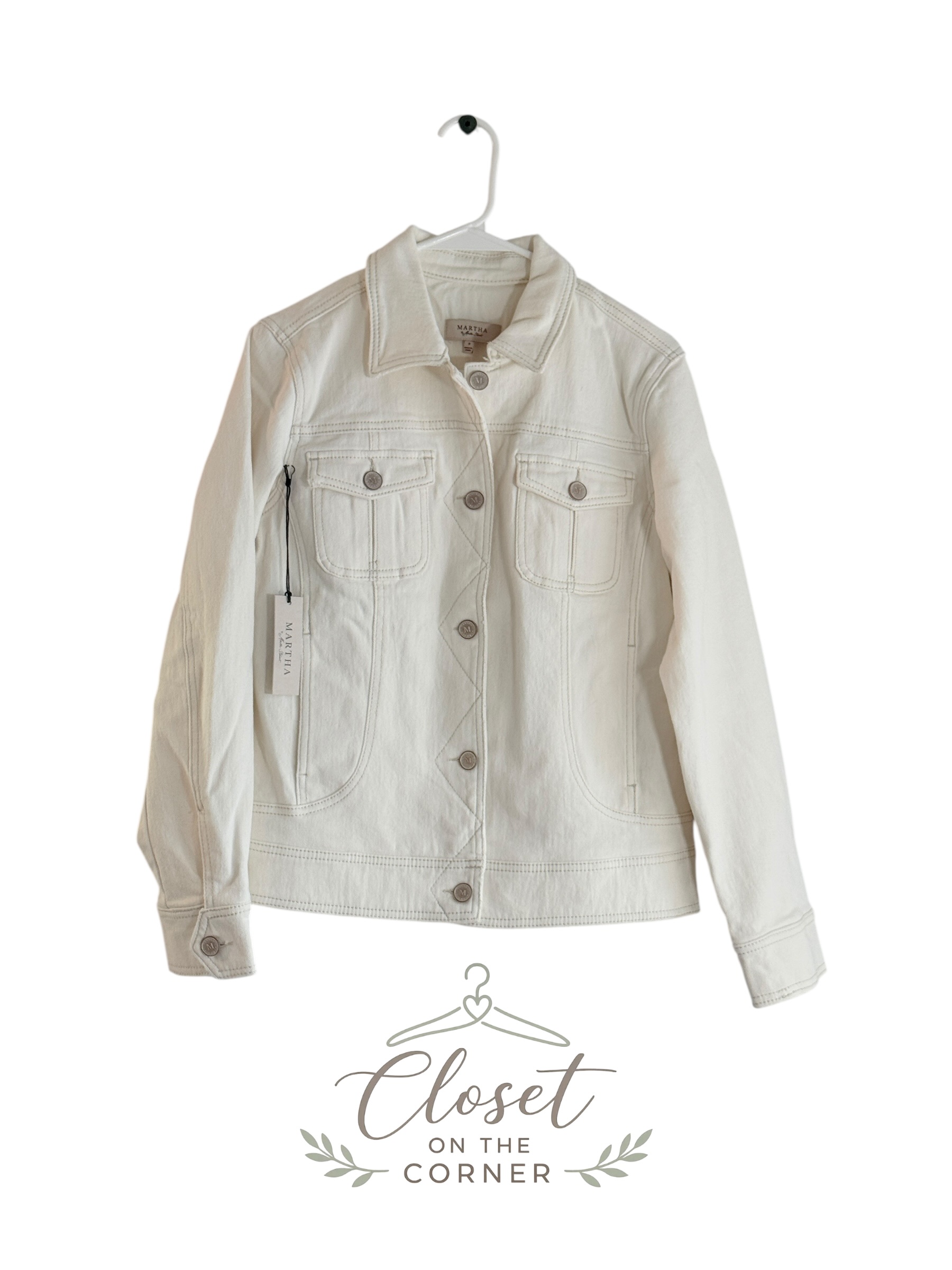 Martha Stewart Women's Vintage Denim Jacket thumbnail 3