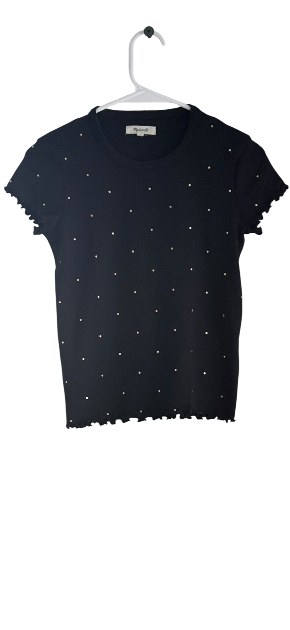 Madewell Baby Tee in Metallic Dot thumbnail 2
