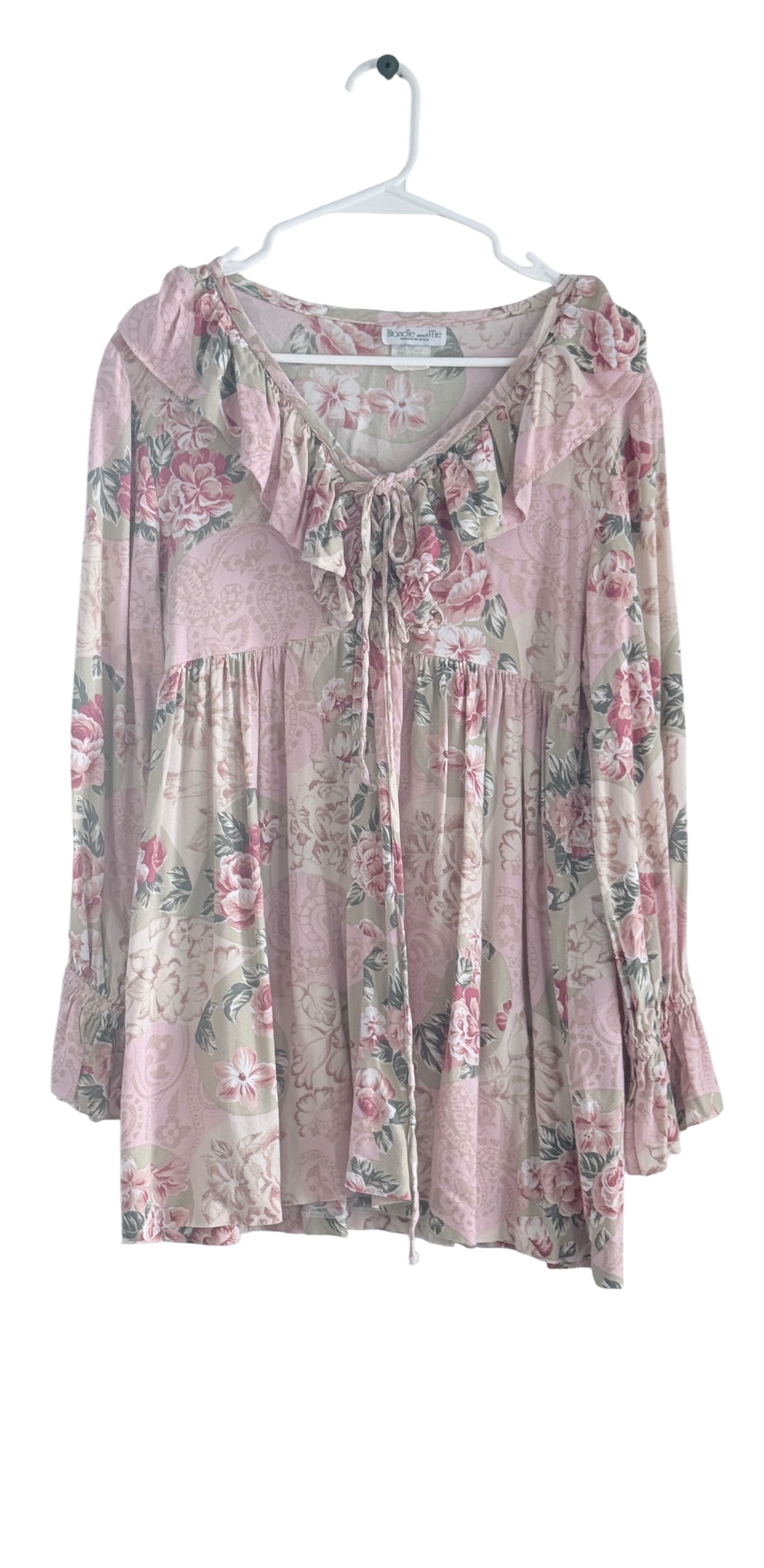 Blondie and Me Vintage Long-Sleeve Blouse/Dress thumbnail 2