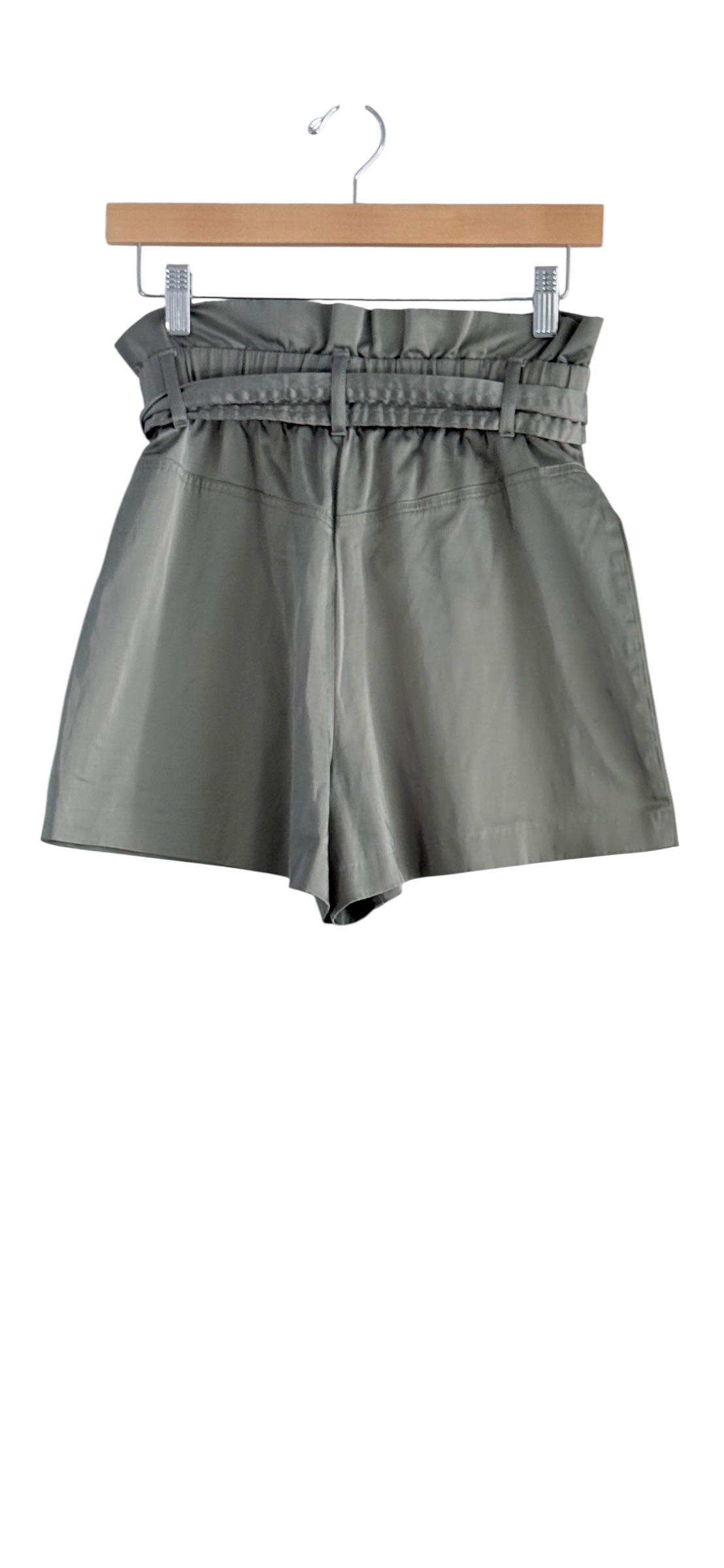 Zara Satin Cargo Paperbag Shorts thumbnail 3