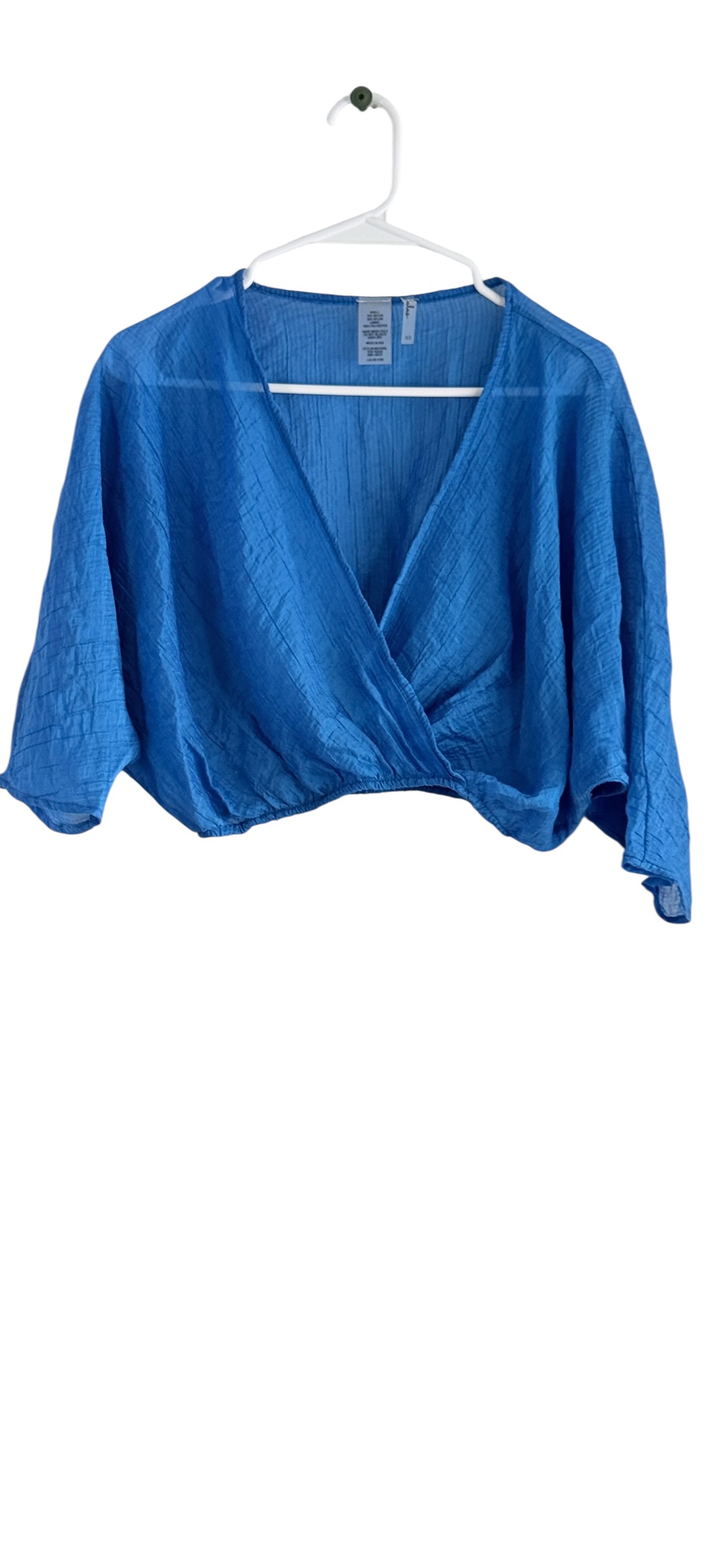 Lulus Textured Wrap Kimono Crop Top thumbnail 2