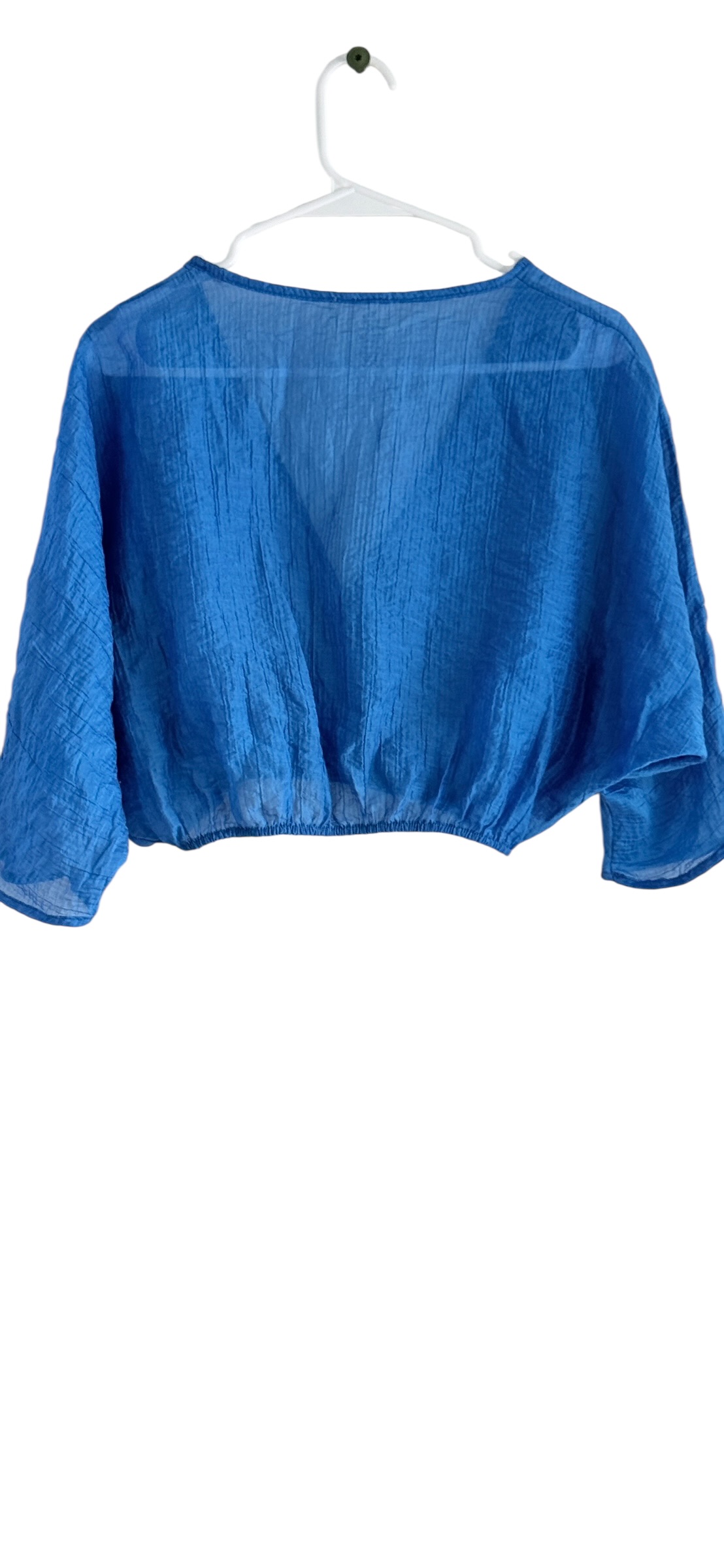 Lulus Textured Wrap Kimono Crop Top thumbnail 3