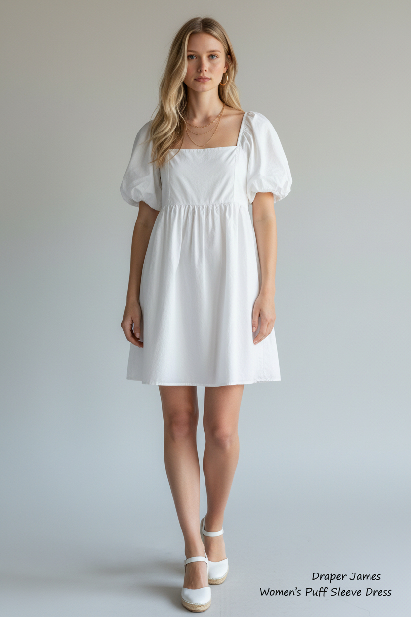 Draper James Women's Puff Sleeve Dress - Image 1