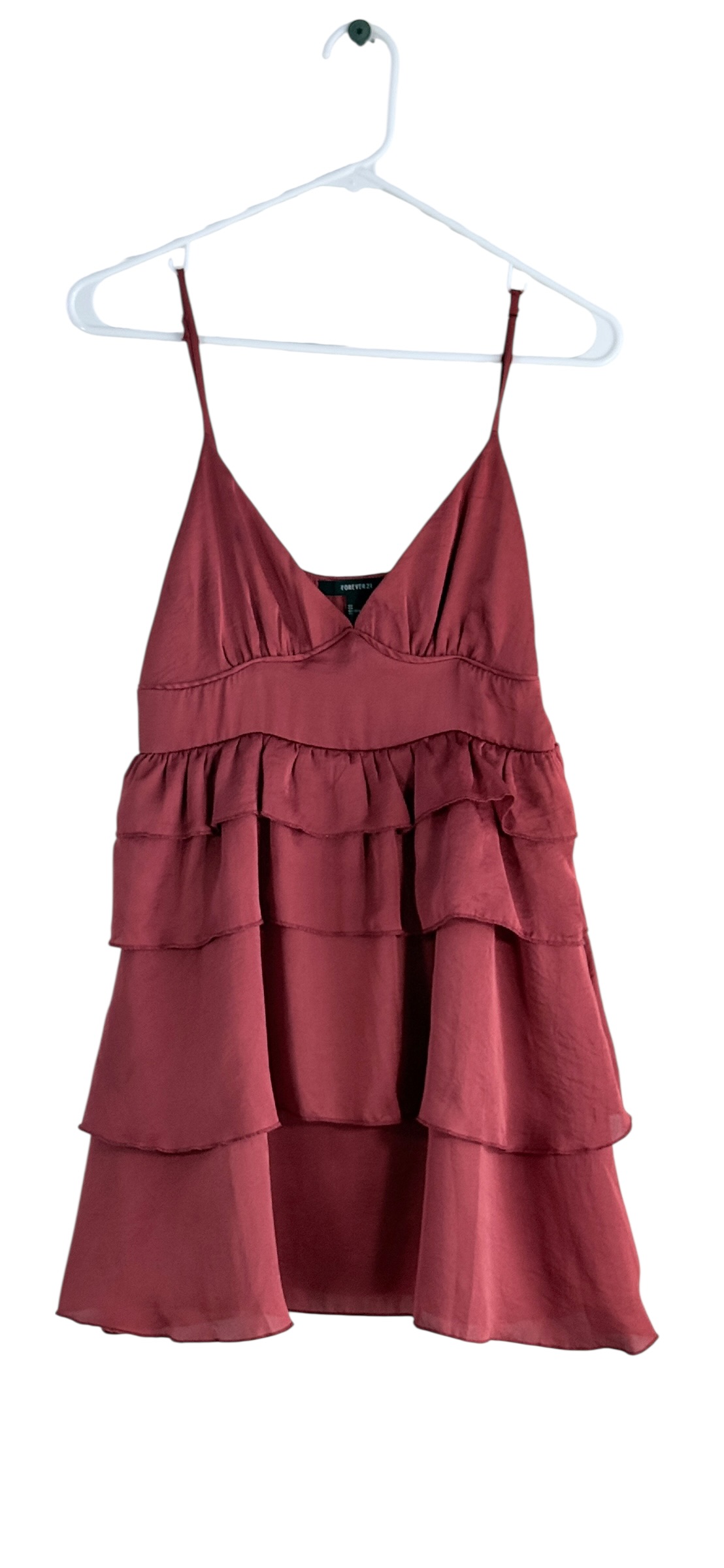 Forever 21 Tiered Satin Babydoll Dress thumbnail 2