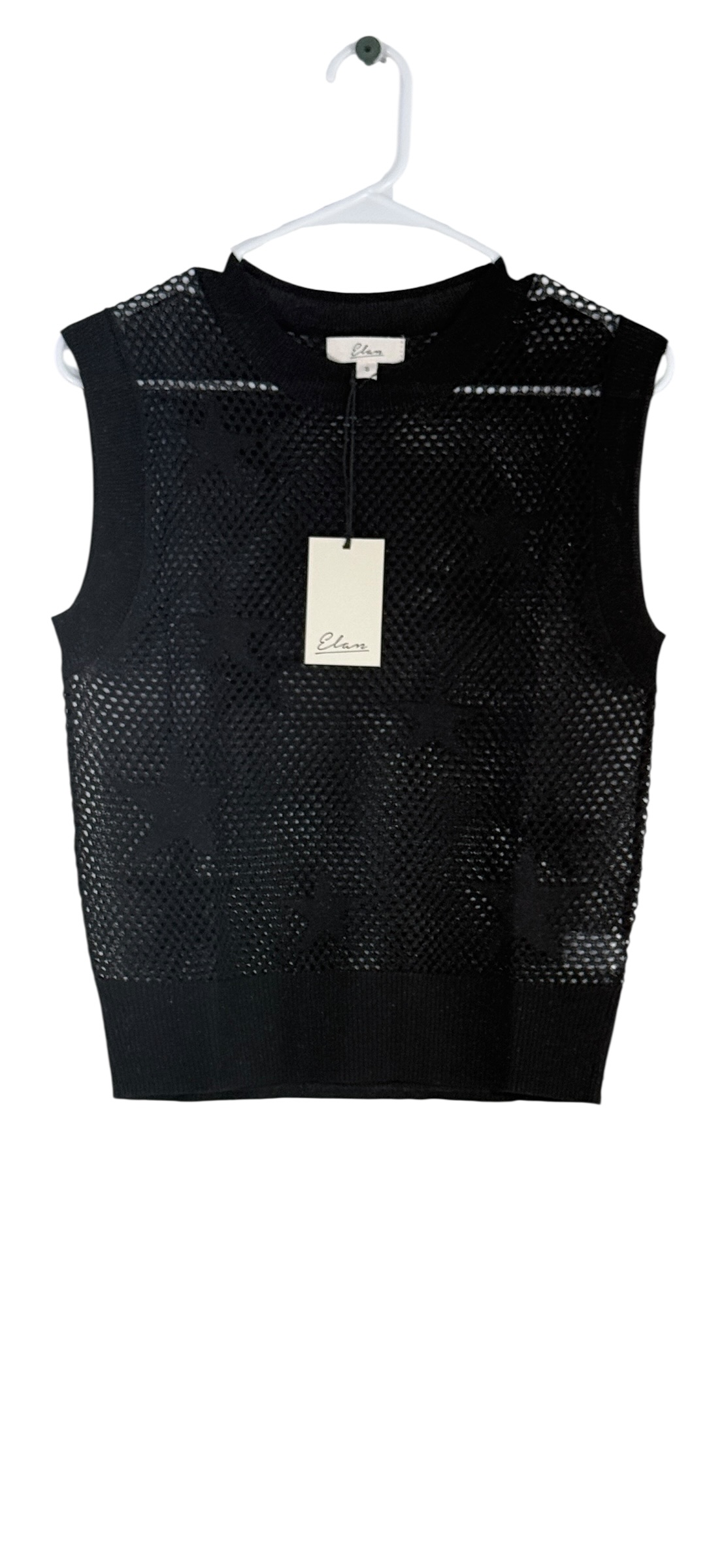 Elan Star-patterned Mesh Vest thumbnail 2