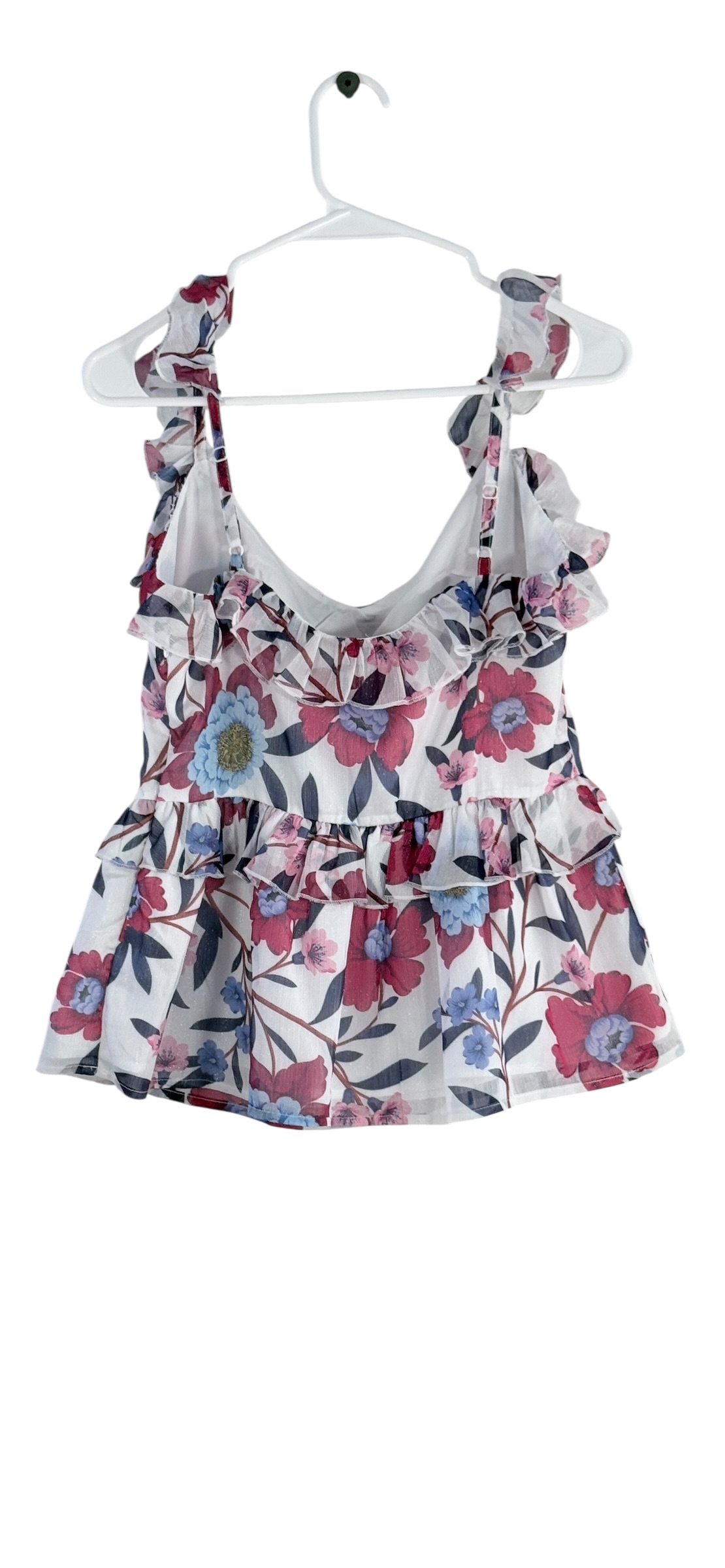 French Connection Aden Bai Lurex Frill Cami Top thumbnail 3