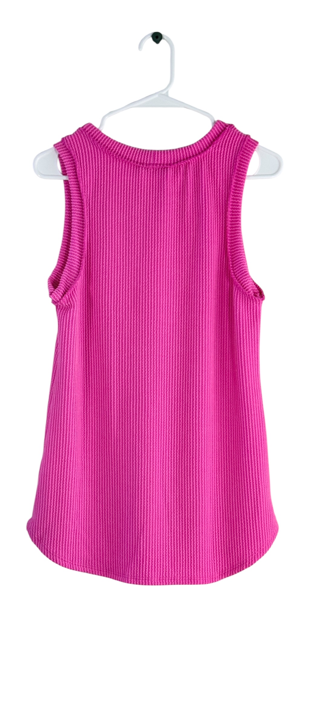 Heimish USA Bright Pink Ribbed Tank thumbnail 4