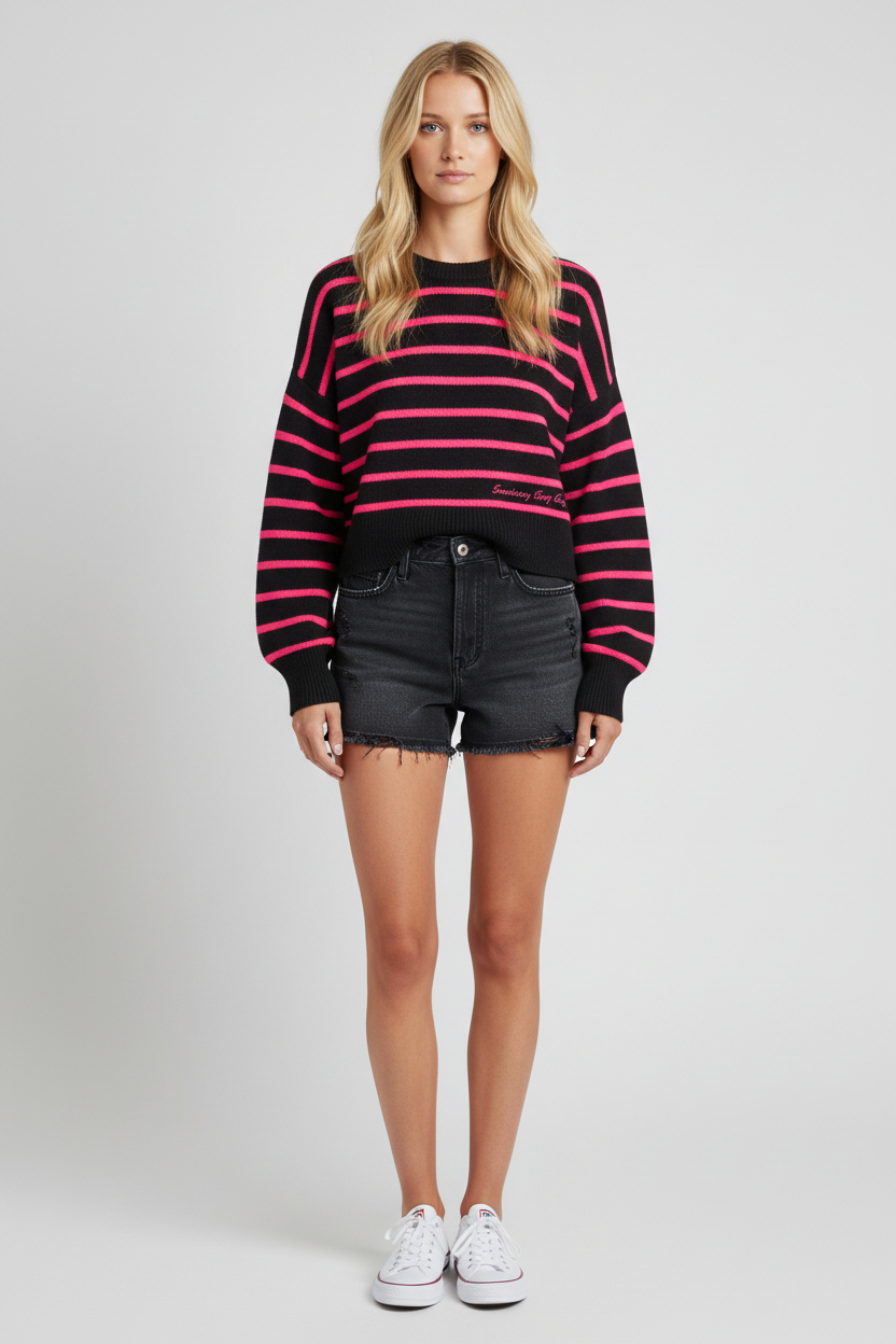 Sanctuary Stay Cozy Semi Crop Sweater - Image 1