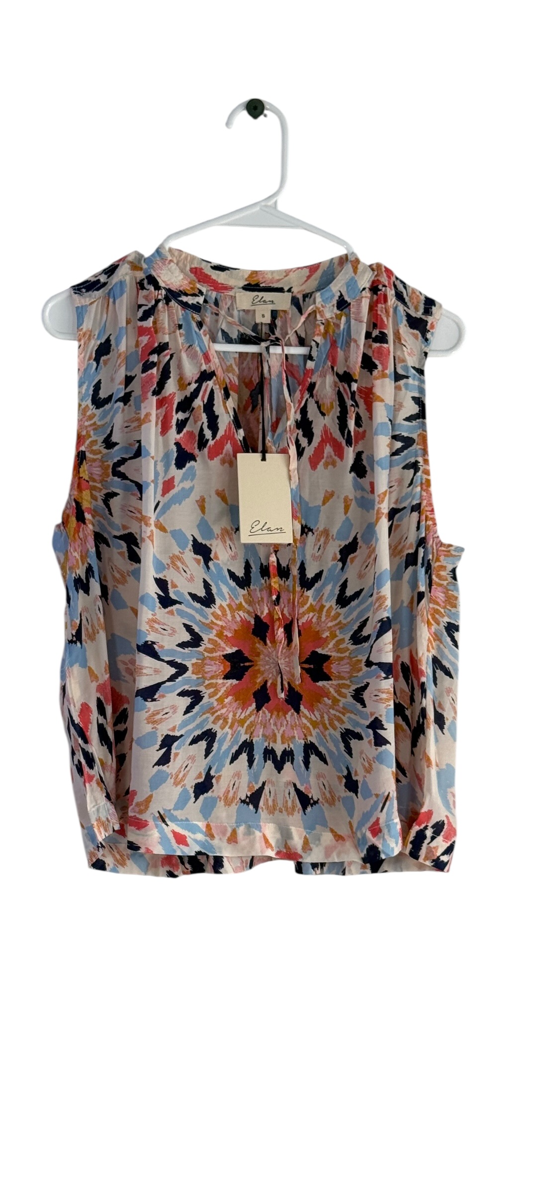 Multi Kaleidoscope Print Sleeveless Flowy Top thumbnail 3