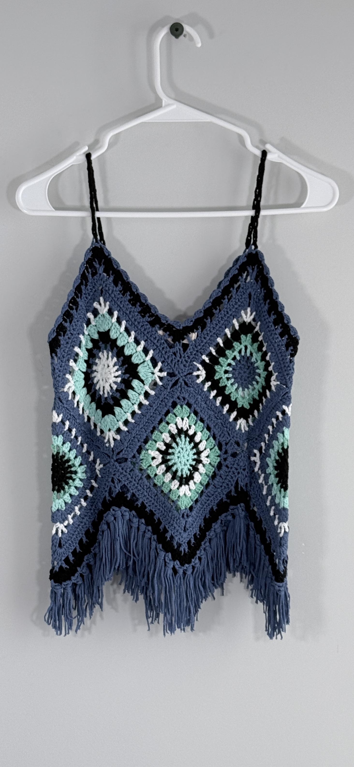 Elan Crochet Fringe Tank Top thumbnail 3