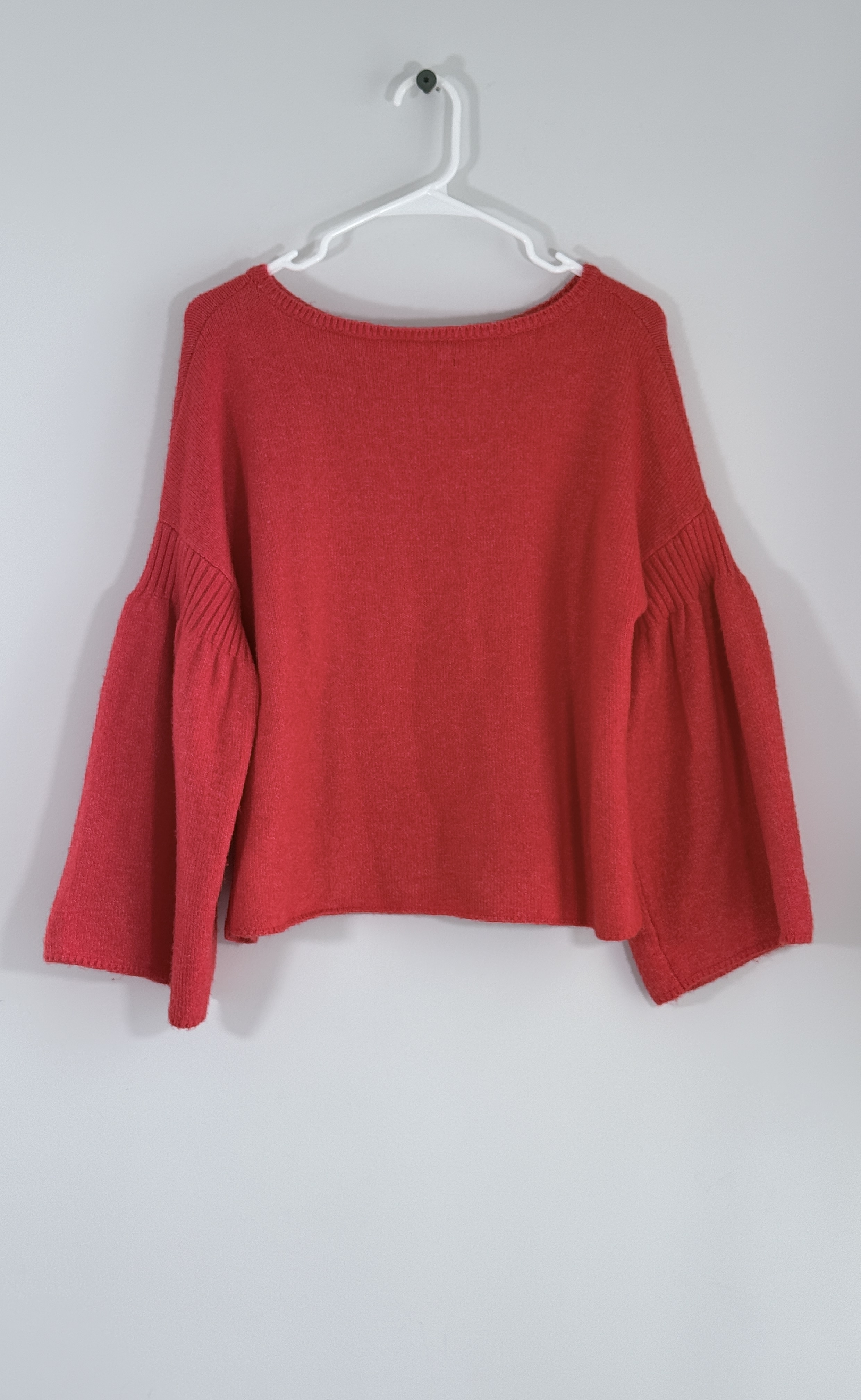 Lou & Grey Red Bell Sleeve Knit Sweater thumbnail 3