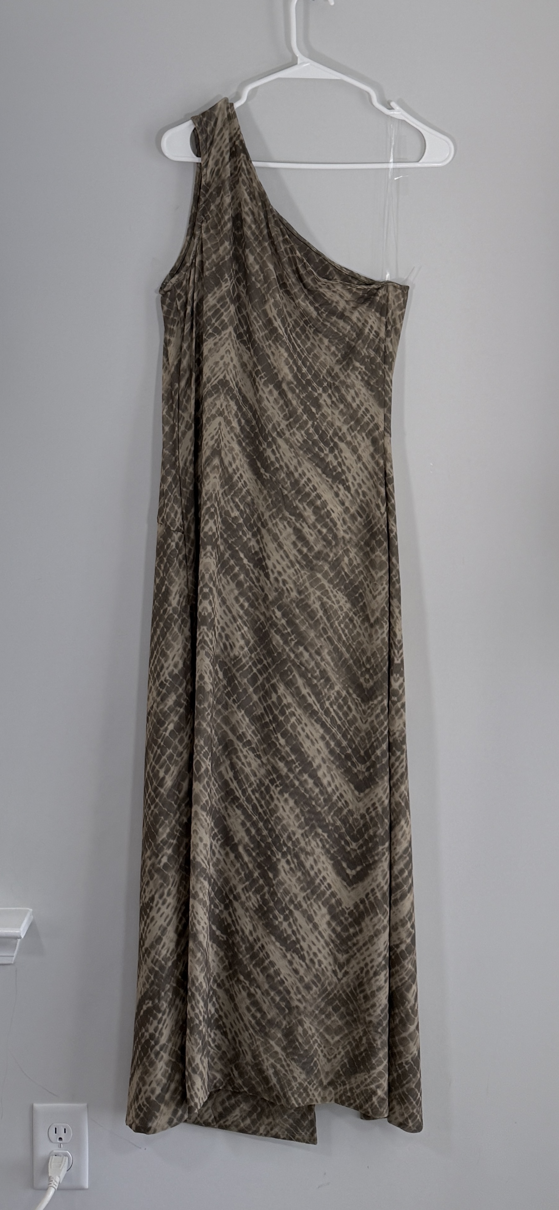 Elan One Shoulder Tie Side Midi Dress thumbnail 3