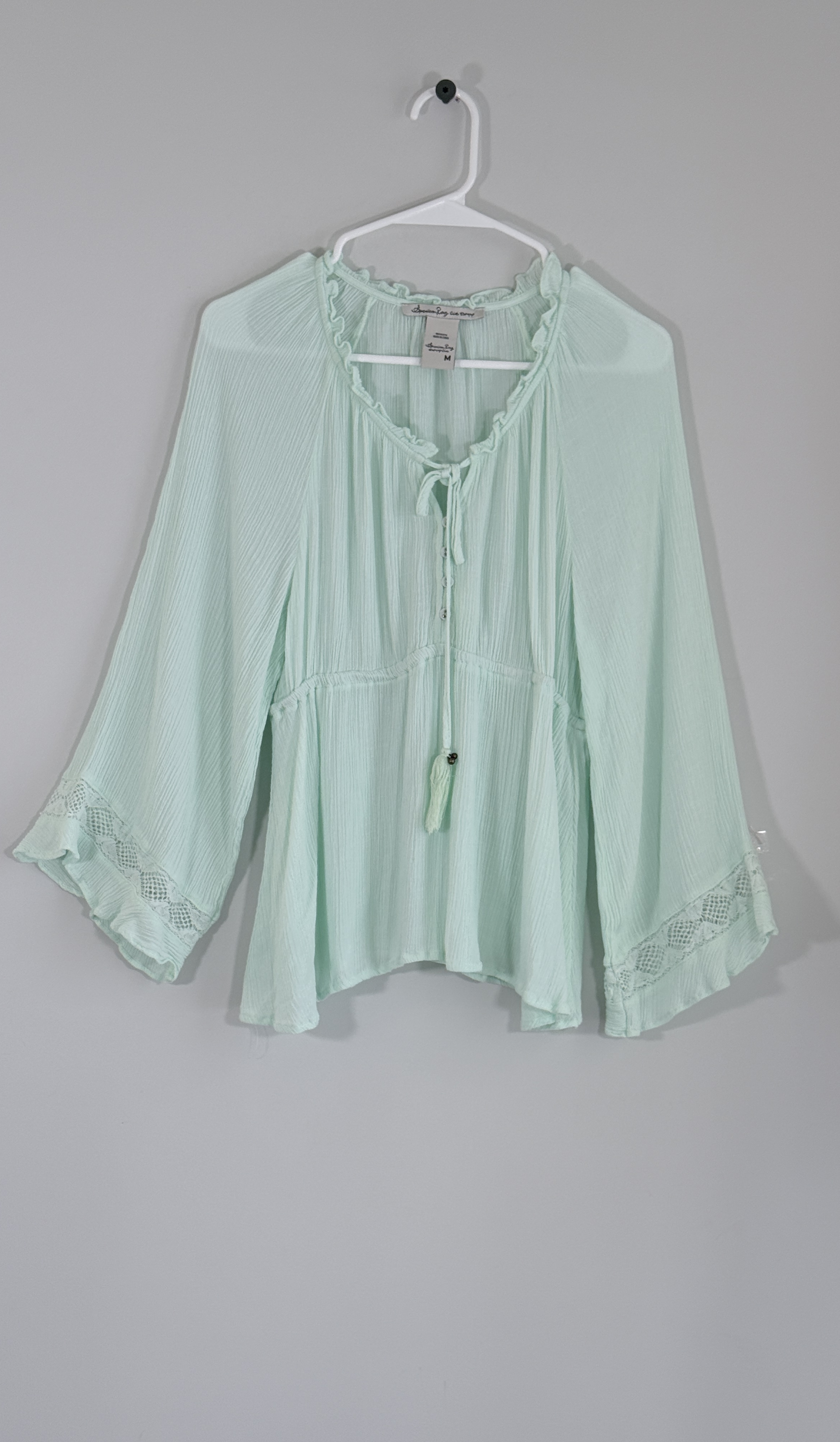 American Rag Boho-Style Peasant Top thumbnail 2