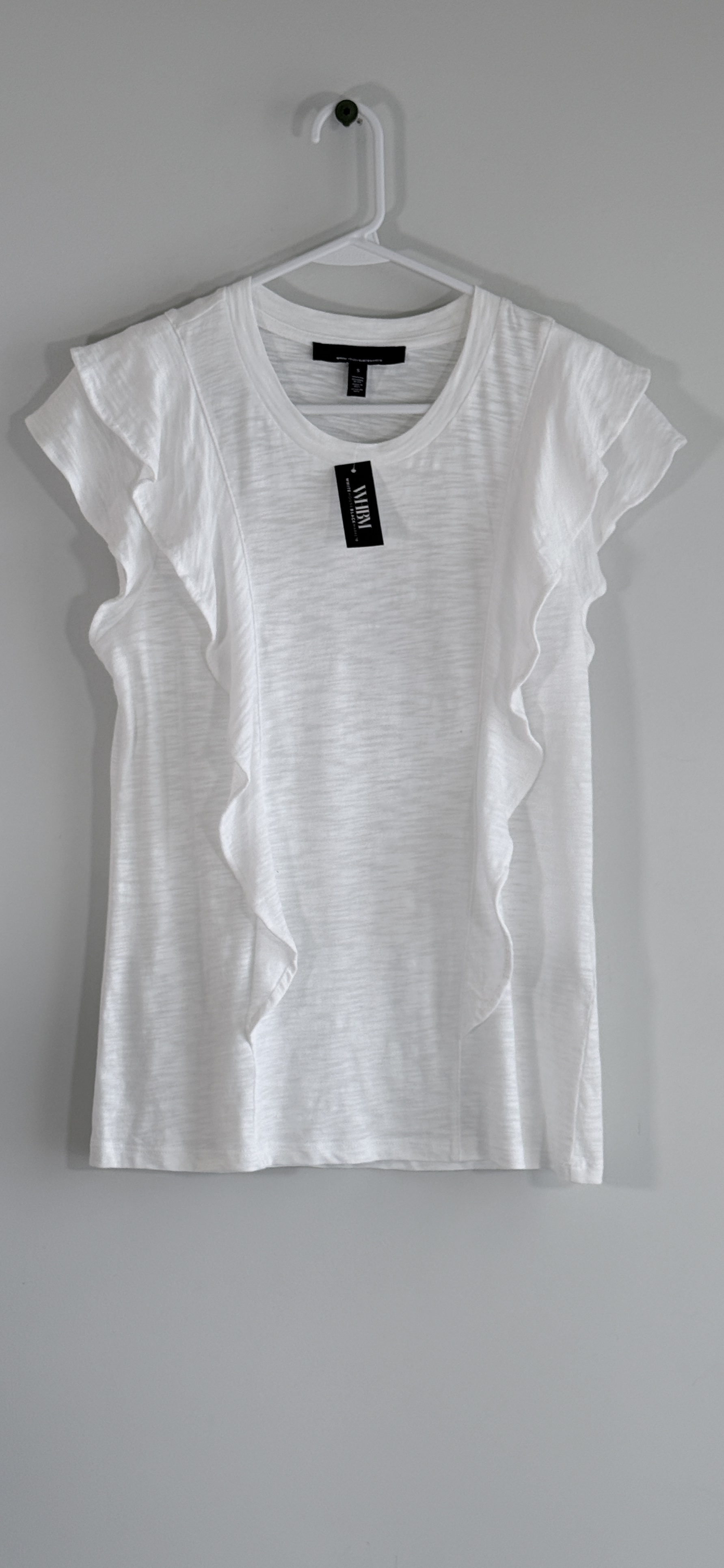 White House Black Market Ruffle Sleeve Tee thumbnail 2