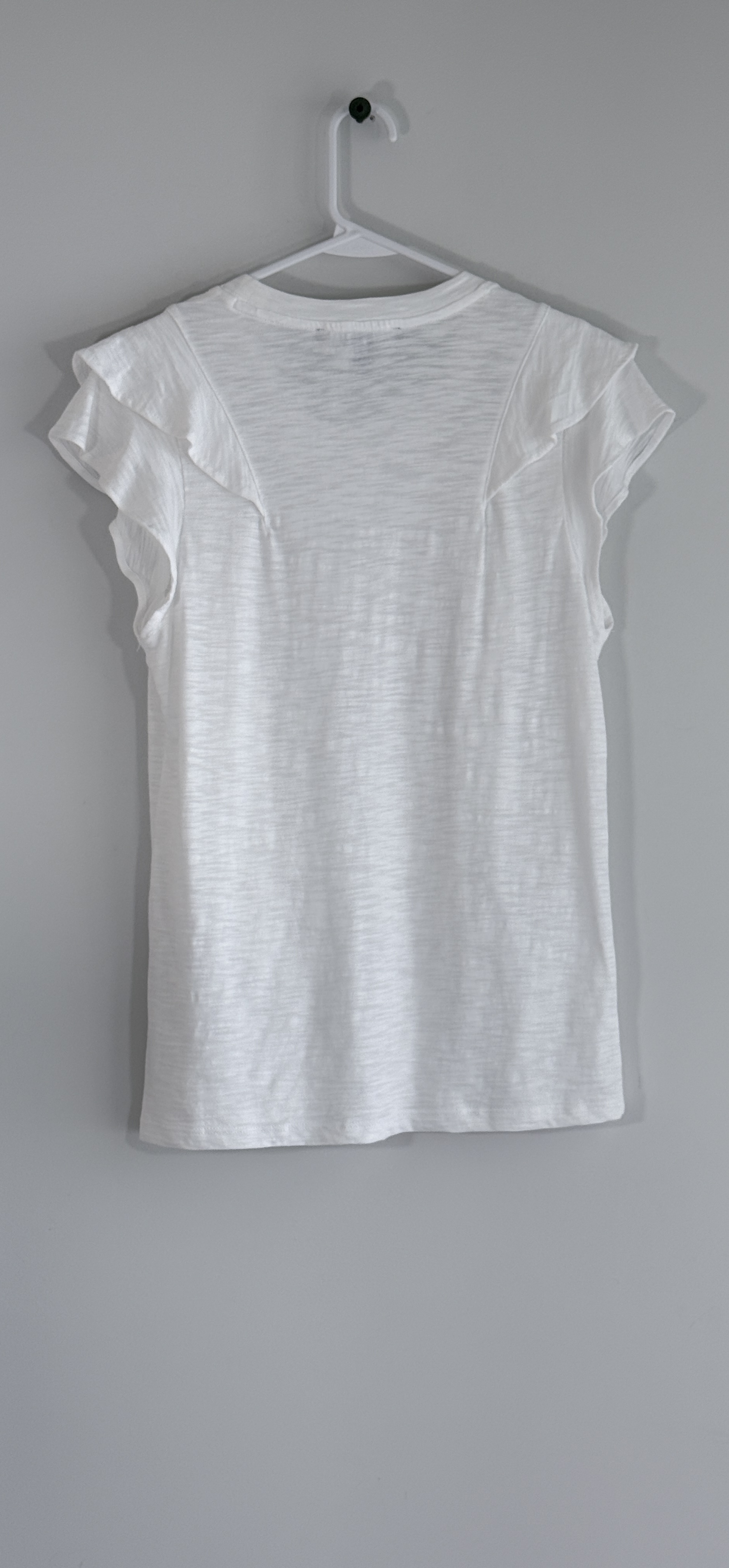 White House Black Market Ruffle Sleeve Tee thumbnail 3
