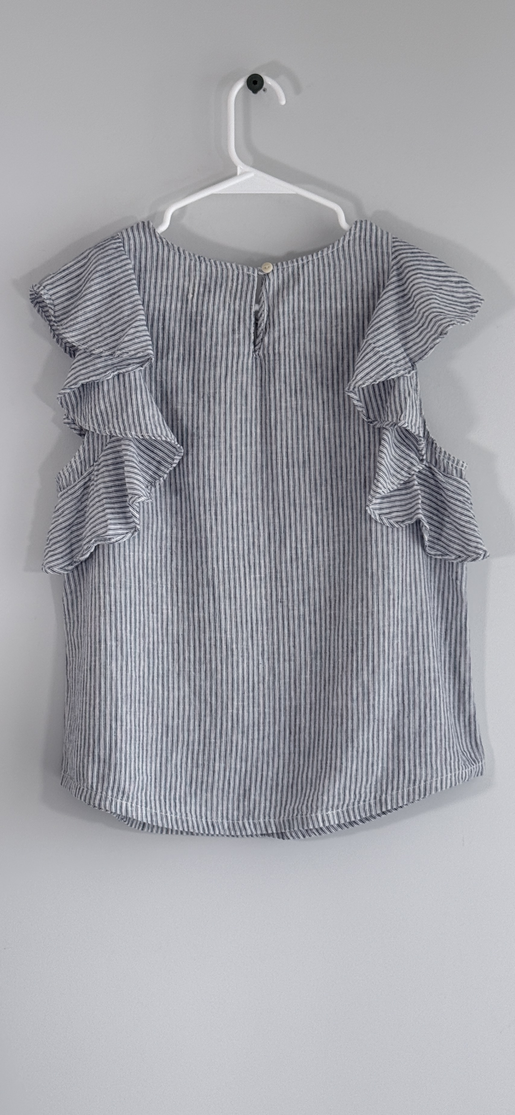 J.Crew Ruffle Top in Stripe thumbnail 3