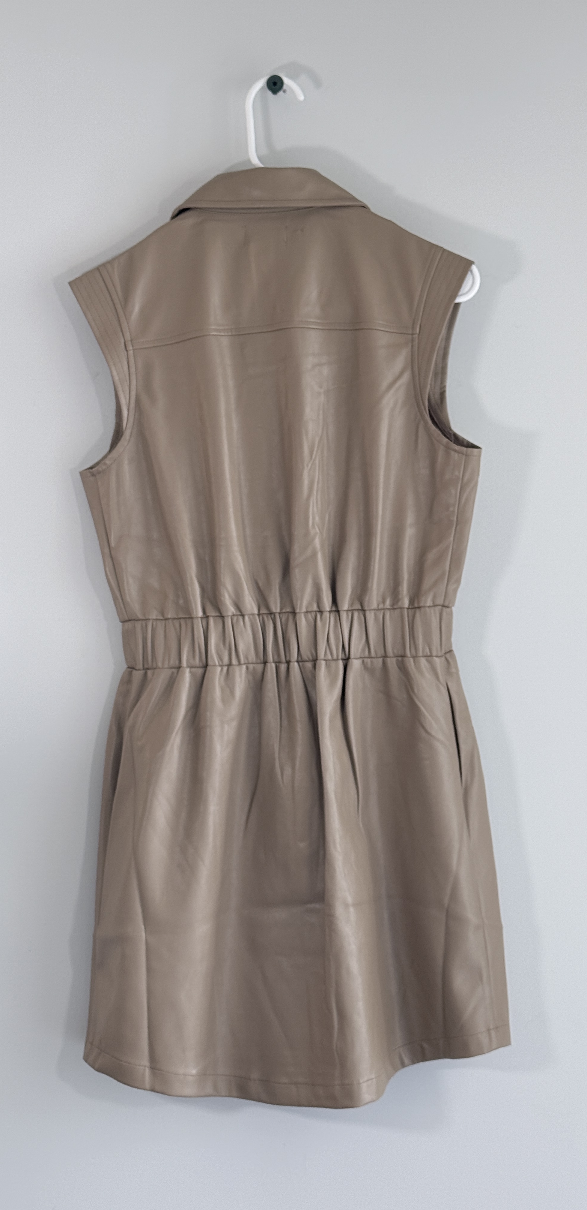 Elan Sleeveless Faux Leather Mini Dress thumbnail 4