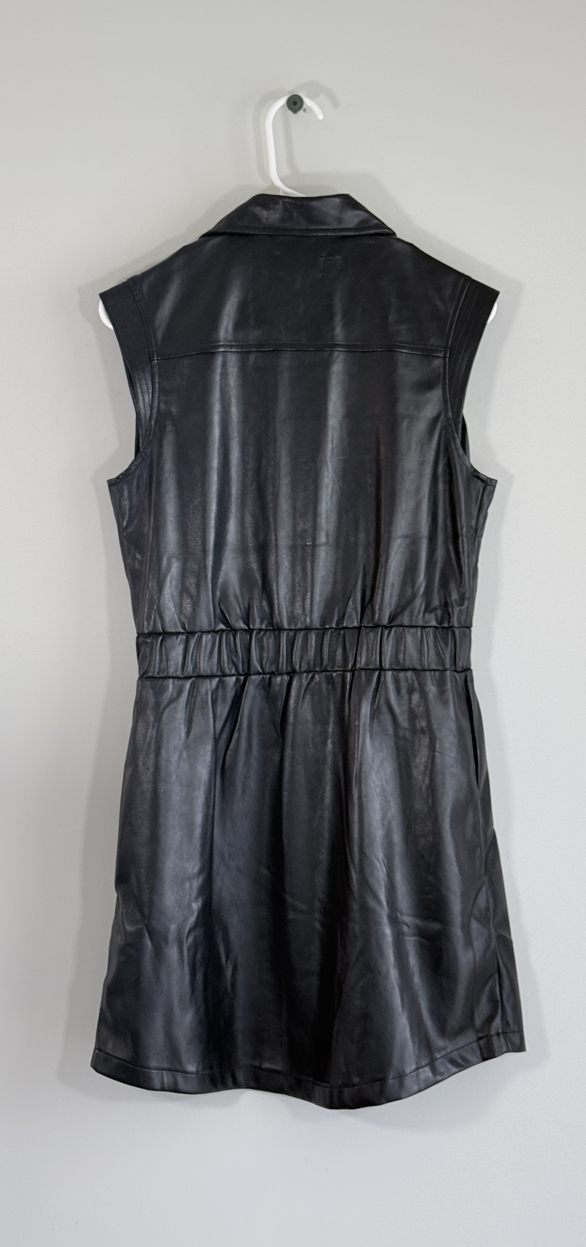 Elan Sleeveless Faux Leather Mini Dress thumbnail 4